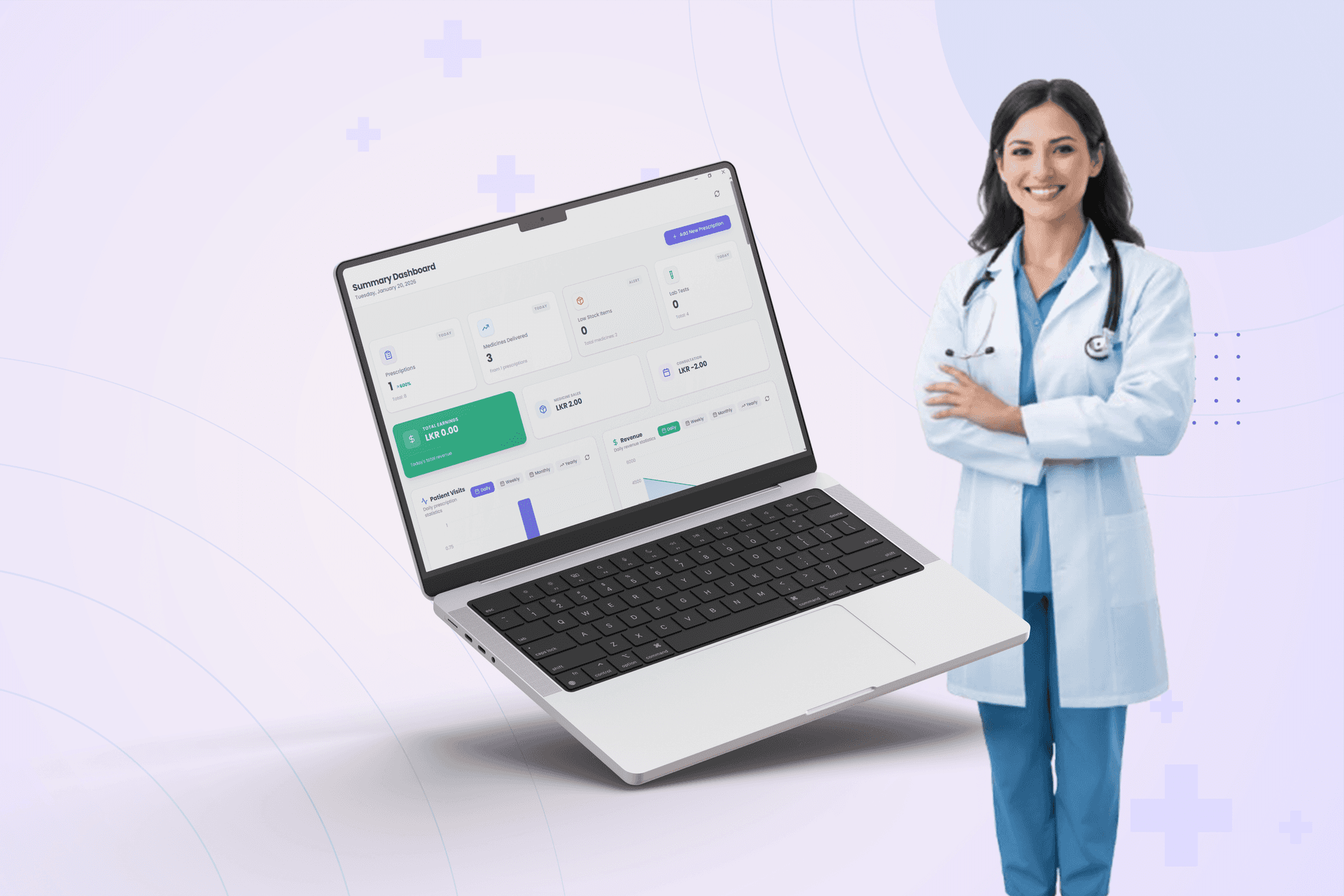 DocNote Pro Cover Image - Practice management software interface